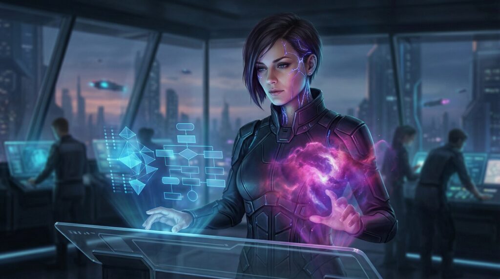 Futuristic leader with 202604021508 1