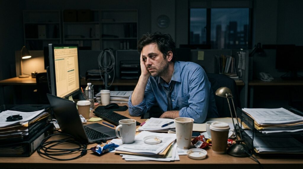 cognitive burnout brain fog example