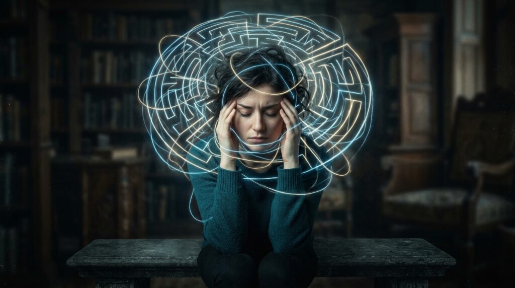 illusion of control overthinking mental maze