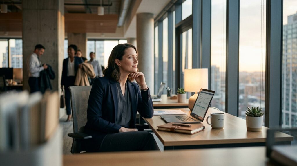 quiet quitting psychology employee leaving office